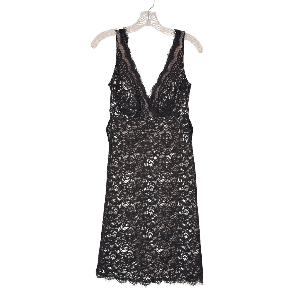 White House Black Market Black Lace Mini Dress